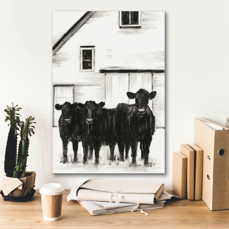 «Stand Around» par Ethan Harper, art mural sur toile, H 26 po x l 18 po x P 0,75 po