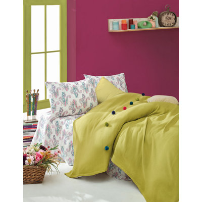 Ensemble de couvre-lit / couvre-lit 100% coton Fikes