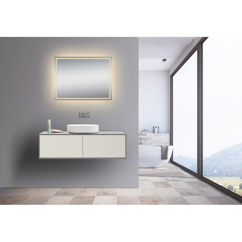Miroir de salle de bain Xena, 30 po x 39,25 po