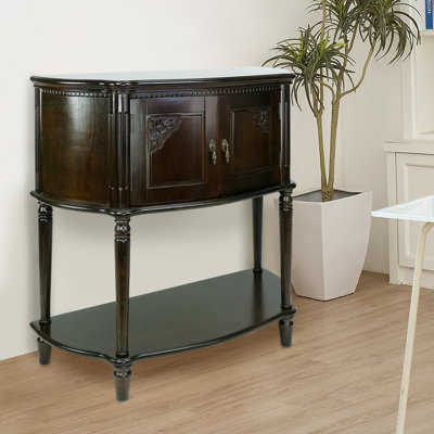 Emmilou 35" Solid Wood Console Table by Canora Grey