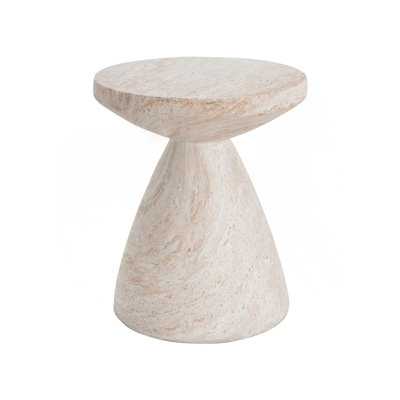 Outdoor/Indoor Lightweight Concrete Side Table