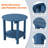 18" Outdoor All Weather Side Table-1508383600