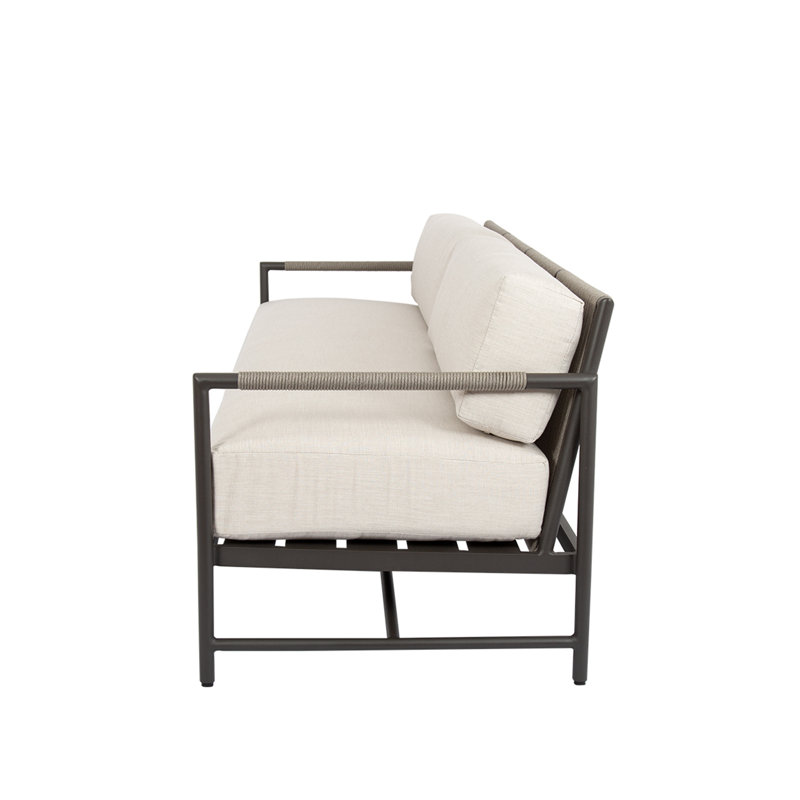 Pietra Patio Sofa with Sunbrella Cushions, Echo Ash Sunbrella®