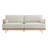 Ahlea 78.75''W Natural Cane Upholstered Sofa