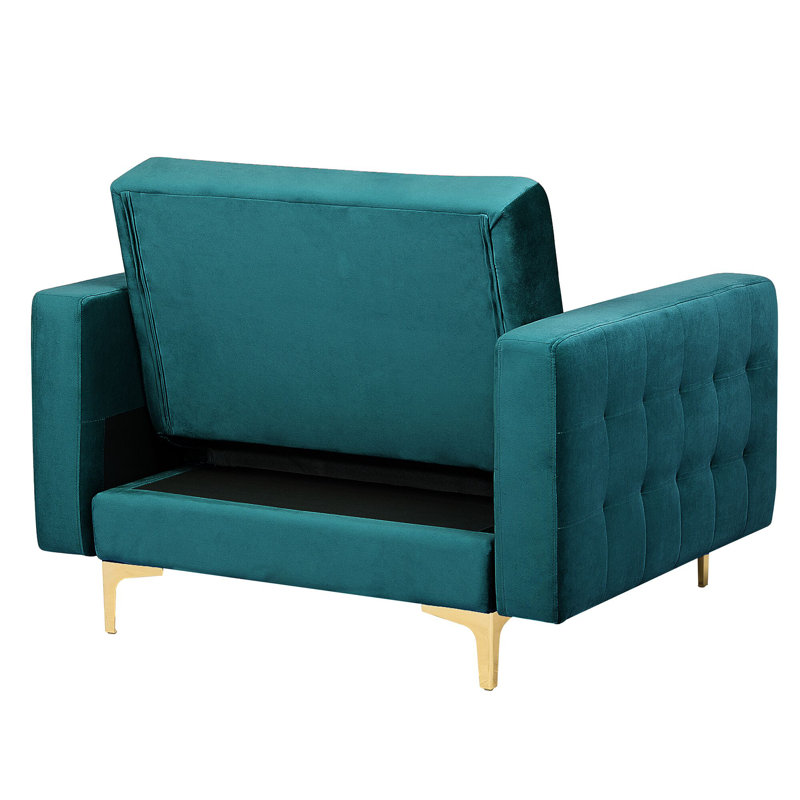 Rales Upholstered Accent Chair, Emerald Green