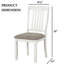 Chaise de salle à manger de style campagnard 2 pièces
