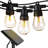 48' Outdoor LED Solar Powered 15 - Bulb Standard String Light