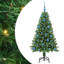 vidaXL Artificial Christmas Tree with 150 LEDs with Stand Green-47736551