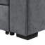 Canapé-lit modulaire réversible en tissu tissé gris de 95 po avec porte-gobelet de rangement Toby
