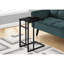 Table d'appoint, en forme de C, bout, côté, collation, salon, métal stratifié, contemporain, moderne-614129679