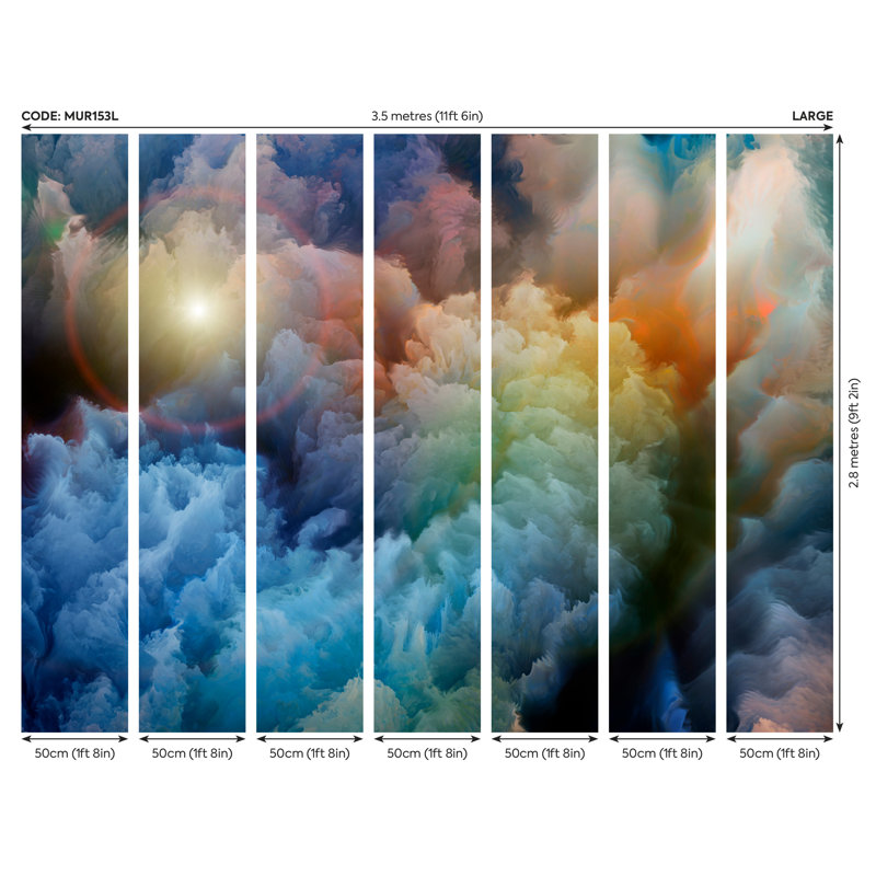 Elanya Matte Wall Mural, 280cm L x 350cm W