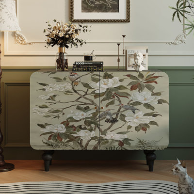 French-style solid wood entrance cabinet