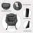 Mumtas Upholstered Armchair with Ottoman-674671541