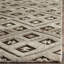 Tapis gris en laine noué à la main-563857818