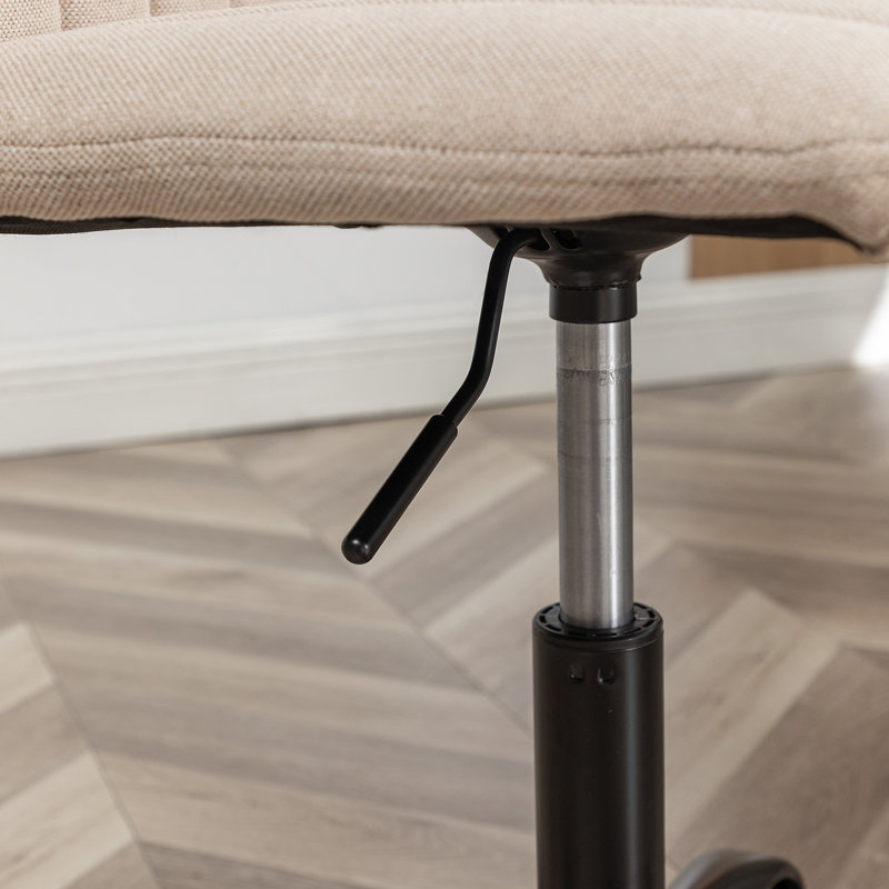 Ebern Designs Office Chair with Polyester Upholstered, Swivel ...