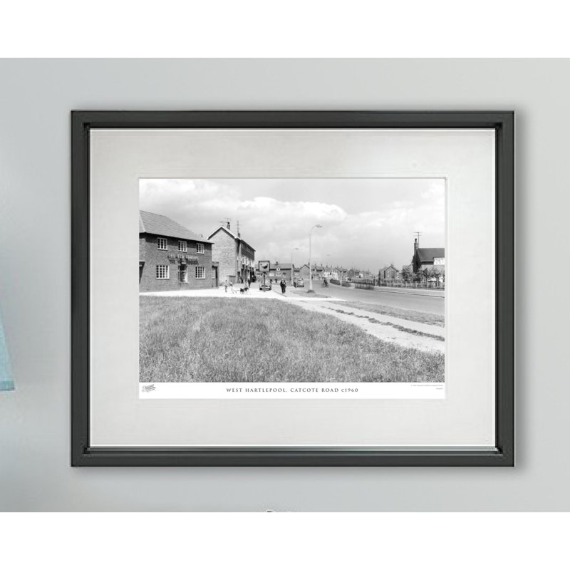 West Hartlepool, Catcote Road C1960 - Single Picture Frame Print, 28cm H x 36cm W x 2.3cm D