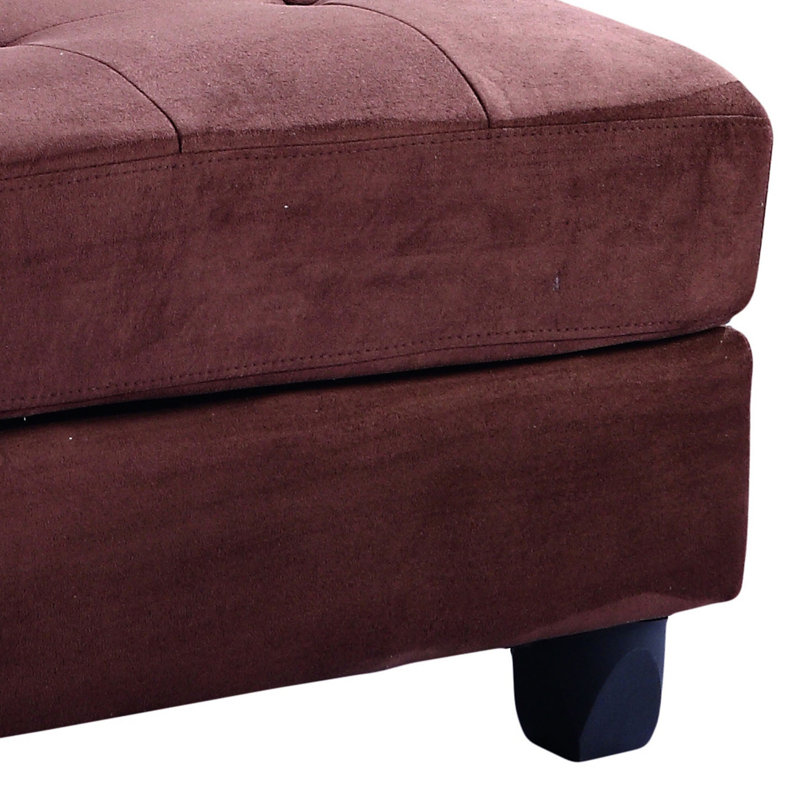 Chic Lounge Ottoman, Chocolate