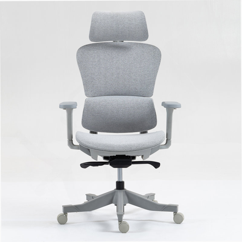 High Back Mesh Office Chair, Gray, Gray