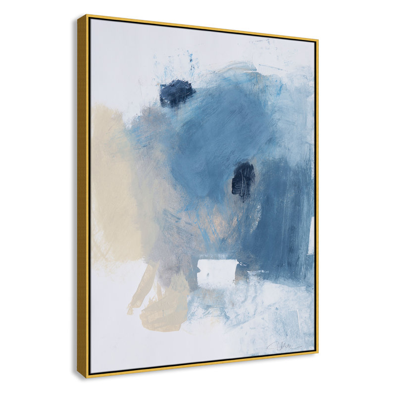 «Coastal Carnival I» par Casa Fine Arts, Non, H 49,5 po x l 37,5 po x P 2 po, Toile avec cadre flottant or