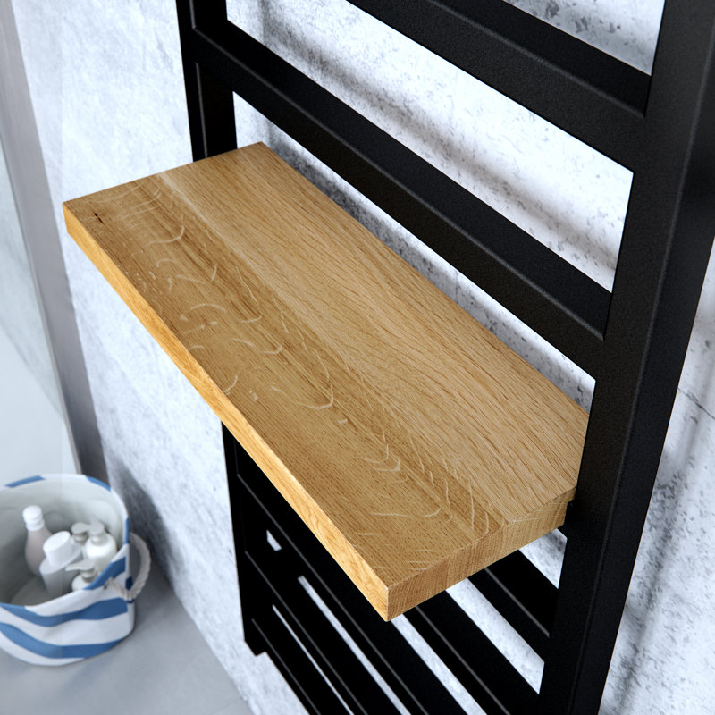 Oak Solid Wood Bracket Shelf, Oak