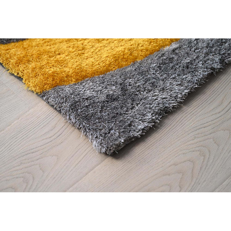 Tapis moderne à poils longs 3D