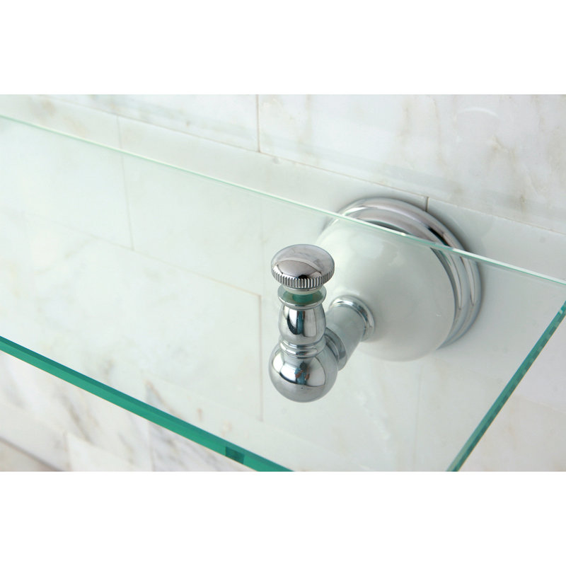 Victorian Wall Shelf, Polished Chrome