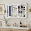 Armoire à pharmacie murale avec tablette réglable et espace de rangement ouvert-1151083865