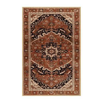 Tapis brun turc lavable à la machine