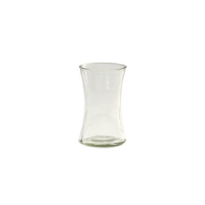 Vase en verre transparent