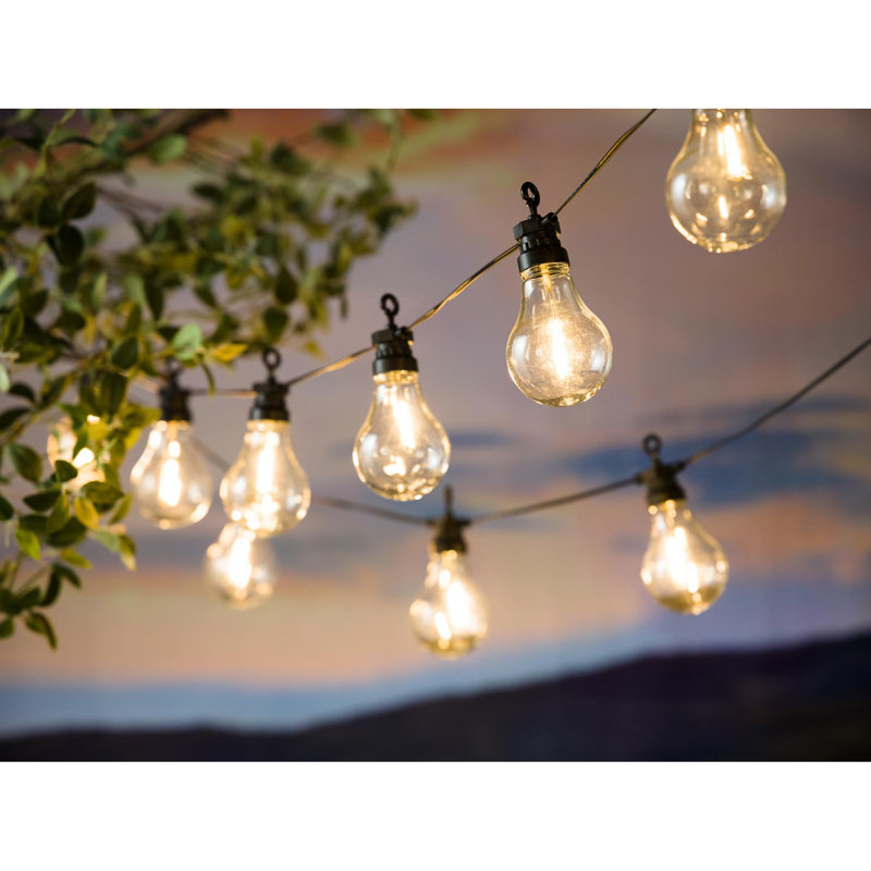 Guirlande de lumières sphériques d'extérieur à énergie solaire 149 po Elmanuel