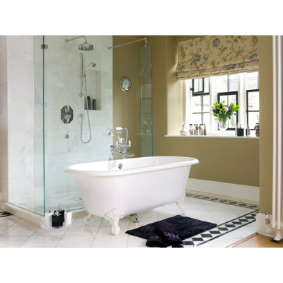 Edwardian Traditional Floor Mount Tub Filler