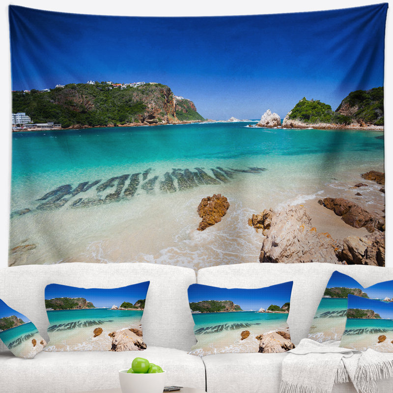 Tapisserie knysna beach south africa de mer, H 32 po x l 39 po
