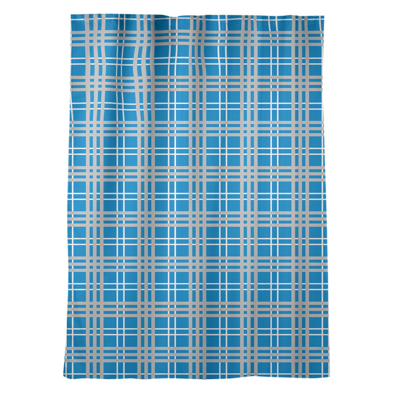 Sheer Curtain Single Panel, Tennessee Football Gray/Light Blue