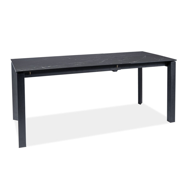 Table Metropol White 120(180), Black