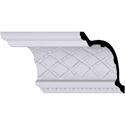 Moulure couronnée Brightton H 7 3/4 po x P 9 po x P 11 7/8 po x L 94 1/2 po
