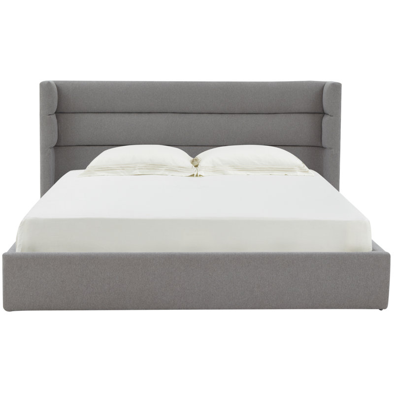 Olivianna Low Profile Bed, Queen, Light Gray