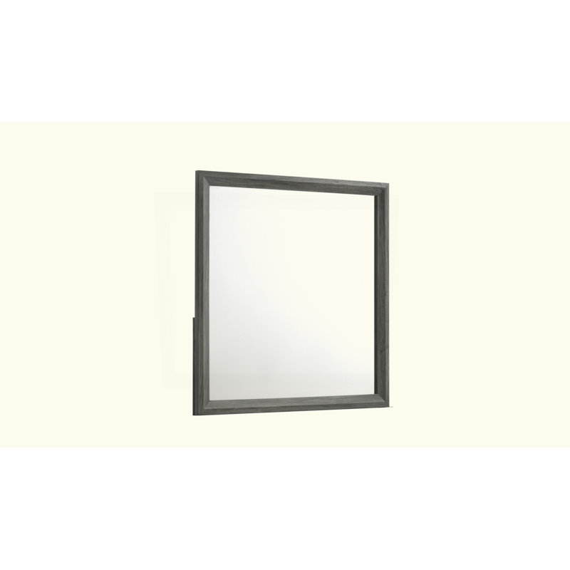 Miroir de style moderne en bois gris