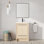 Ensemble de meuble-lavabo simple autoportant 24 po avec plateau en résine 24 po