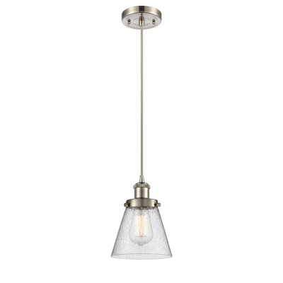 Luminaire suspendu conique à 1 lumière Wilmoth