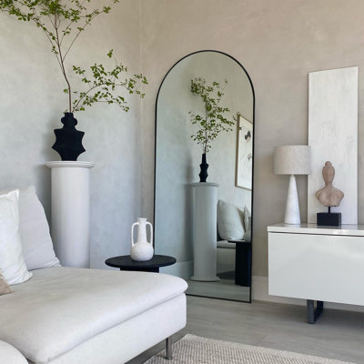 Large Arch Full Length Mirror with 3 Mounting Method