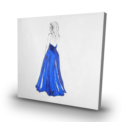 Lady - 32"x32" art on canvas