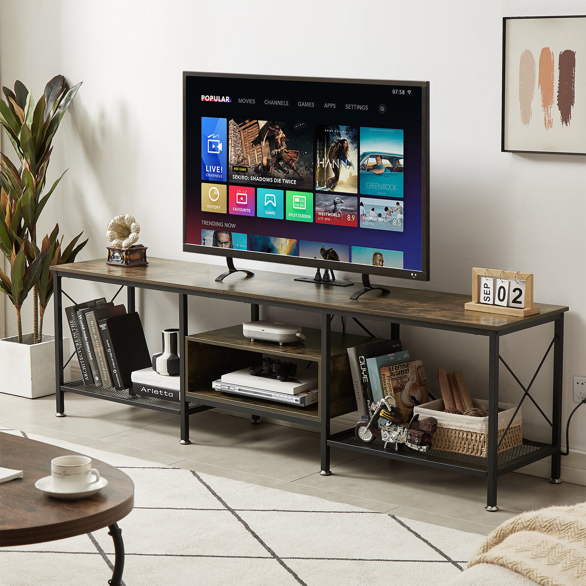 Trent Austin Design® Pridgen TV Stand with Power Outlets, Entertainment