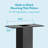 Standard 28 Inch Surface Mount Post Black-1538190