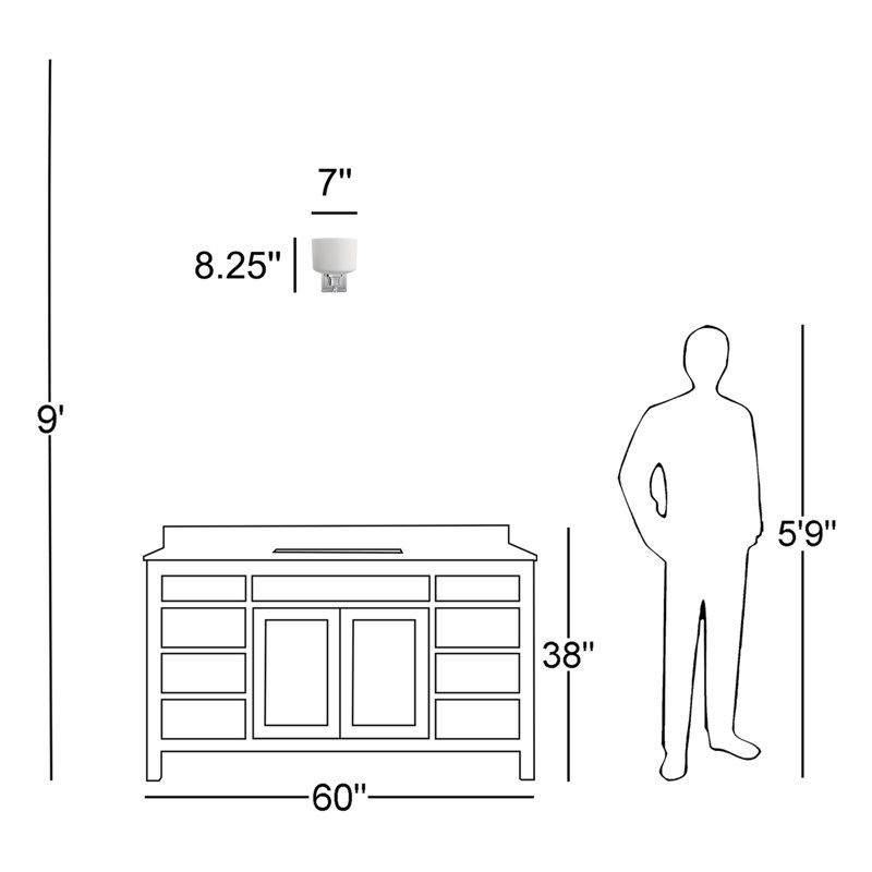 Dimmable Bath Sconce