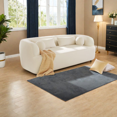 Canapés modernes de luxe en chenille, canapé confortable sans cadre pour le salon