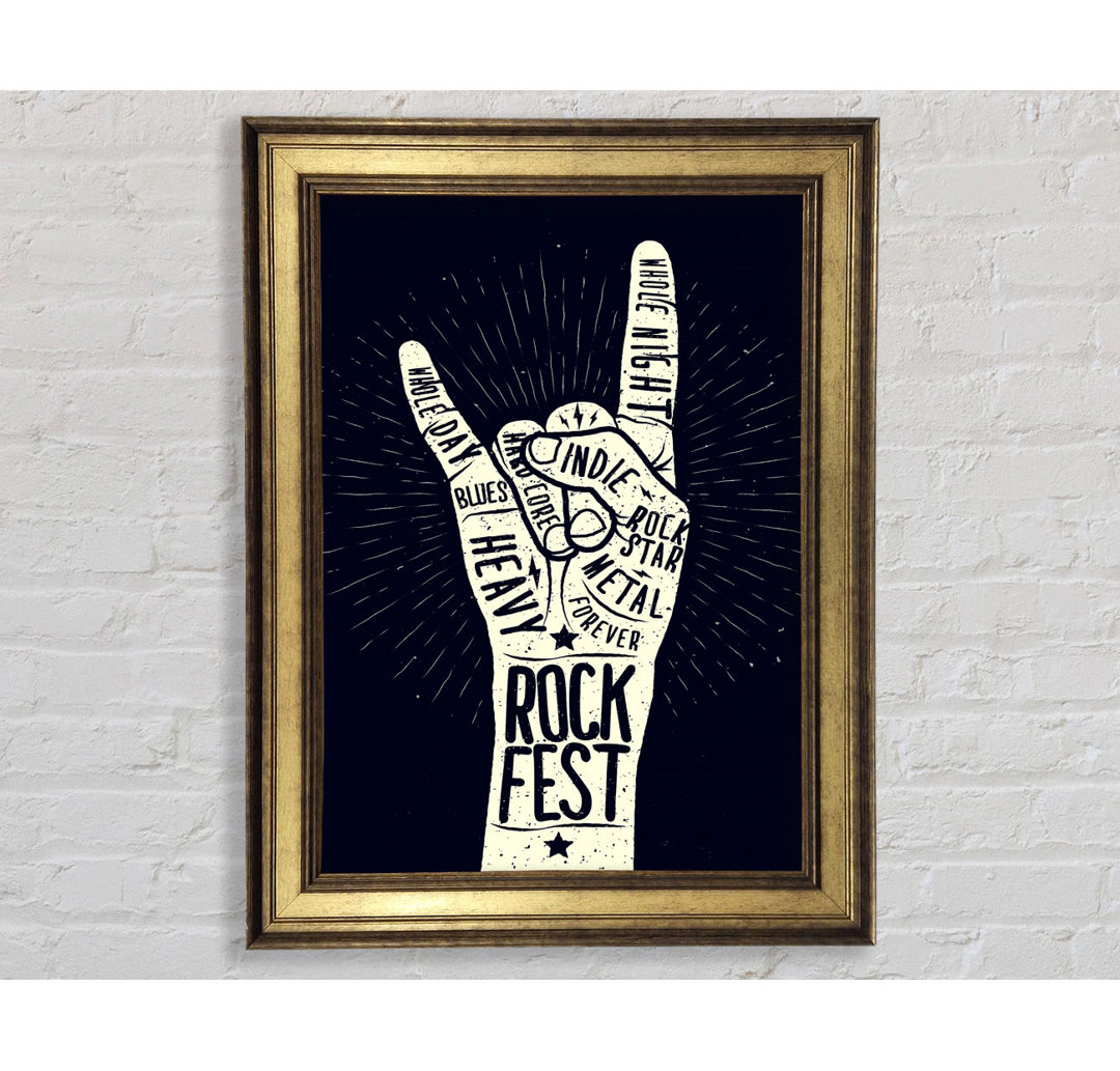 Rock Fest - Einzelne Bilderrahmen Kunstdrucke