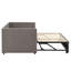 Velvet Upholstered Extendable Daybed With Pop-Up Trundle, 3-In-1 Sofa Bed Converts To Double, Beige & Grey -218162022