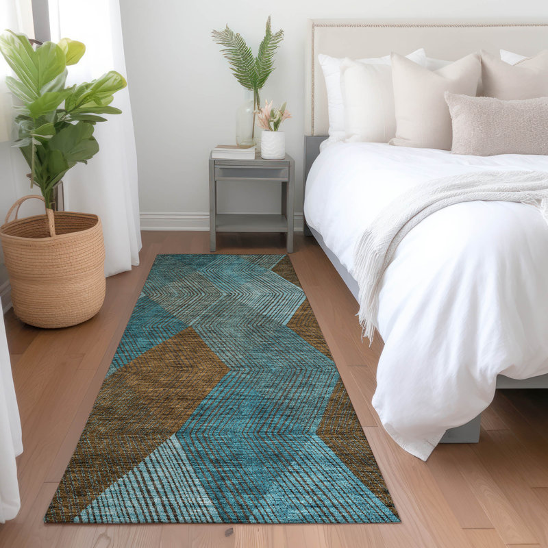 Tapis Aquaisha avec envers antidérapant, Tapis de couloir 2 pi 3 po x 7 pi 6 po