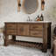 Bromley 60" Single Bathroom Vanity with Quartz Top