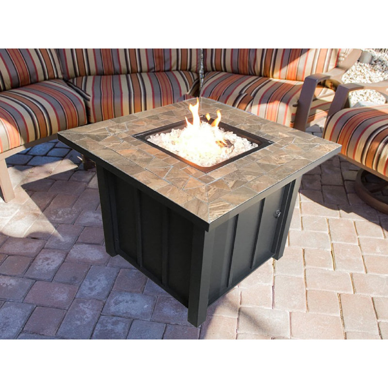 Sky Square Steel Propane Smokeless Fire Pit